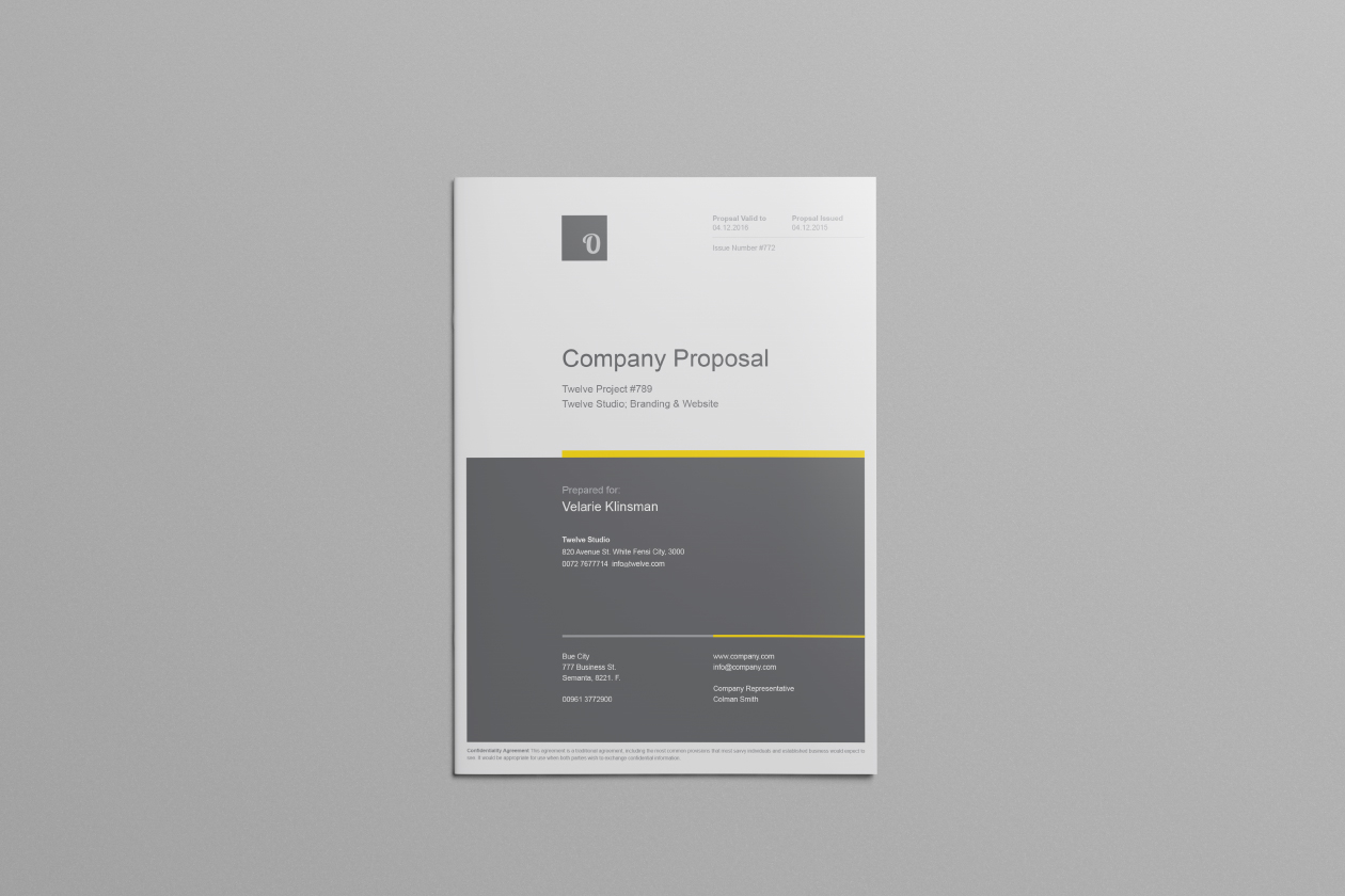 Free Company Proposal Template